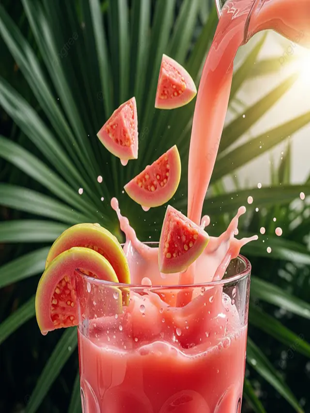 Tropical Guava Pineapple "Seamoss Organic Ginger Smoothie"